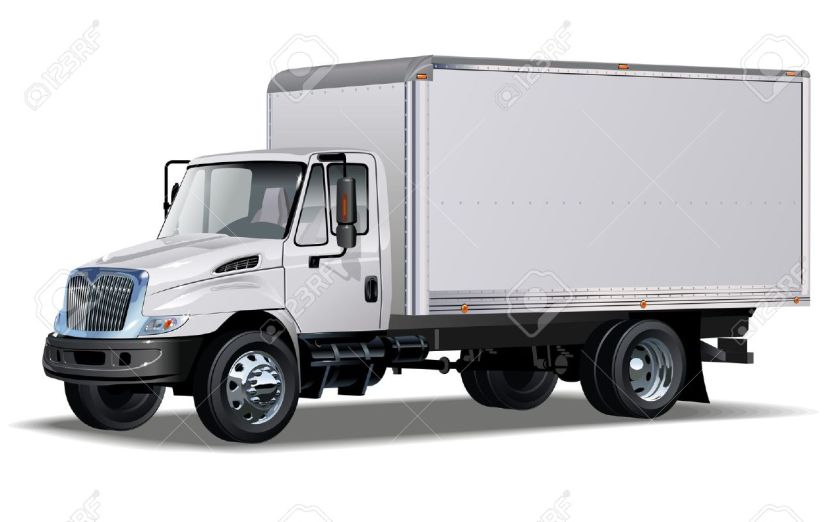 12351965-delivery-cargo-truck-One-click-repaint-Stock-Vector-box